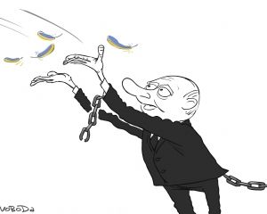 Йолкін показав розпач Путіна після звільнення Савченко (КАРИКАТУРА) Йолкін показав розпач Путіна після звільнення Савченко (КАРИКАТУРА)