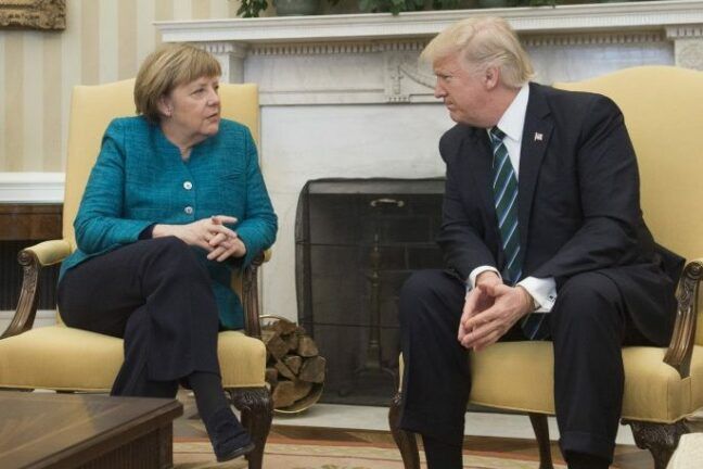 Трамп Меркель