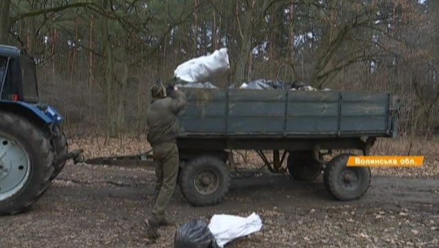 Три машины мусора за два часа: на Волыни люди организовывают уборку леса