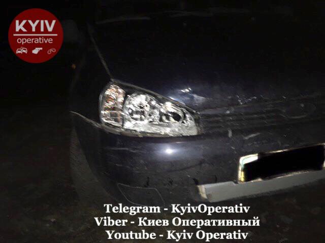На Киевщене пьяный водитель уснул во время побега с места ДТП ДТП