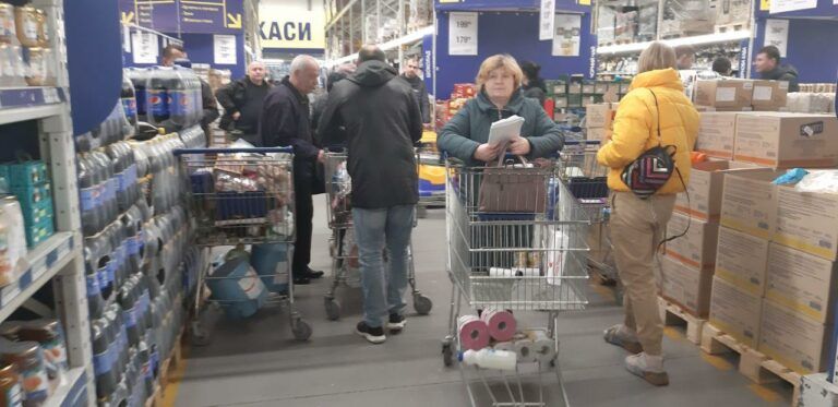 Ситуация в столичных супермаркетах