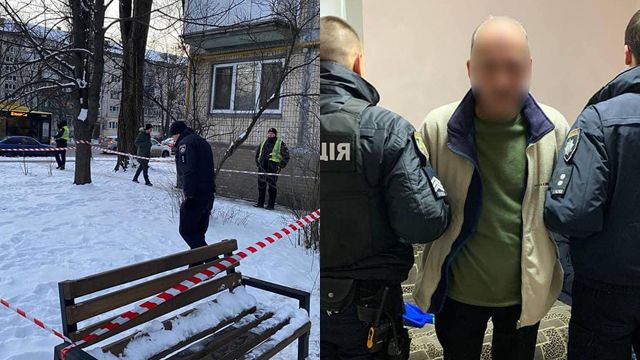 В Киеве мужчина стрелял по прохожим с балкона