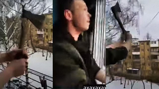 Под смех друзей: 21-летний мариуполец ради хайпа в TikTok бросил с балкона топор