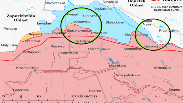 карта боїв 23 жовтня