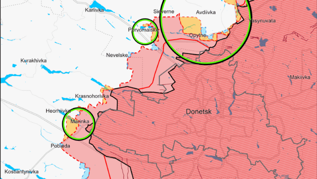 Карта бойових дій 13 листопада 2023
