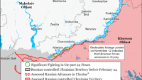 Карта бойових дій 13 листопада 2023