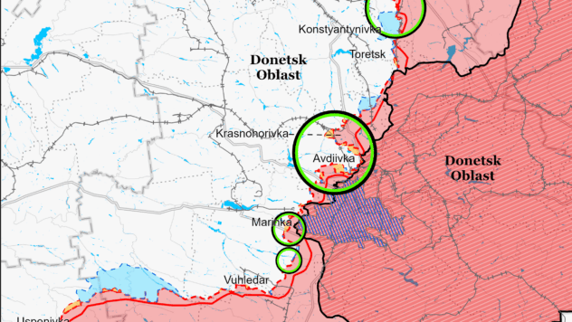 Карта бойових дій України 25 листопада 2023