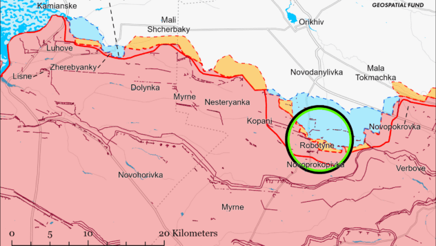 Карта бойових дій на 19 березня 2024