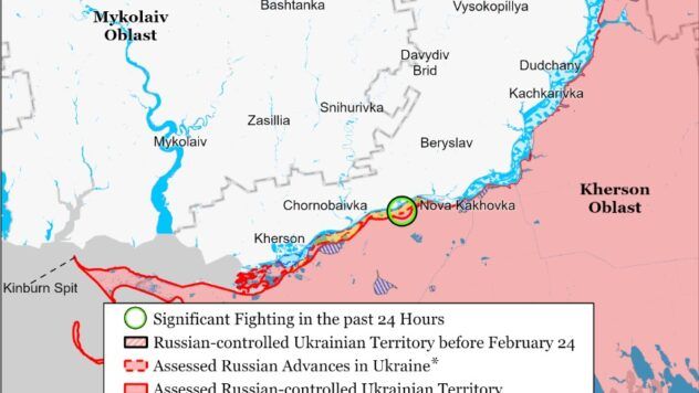 карта на 25 березня