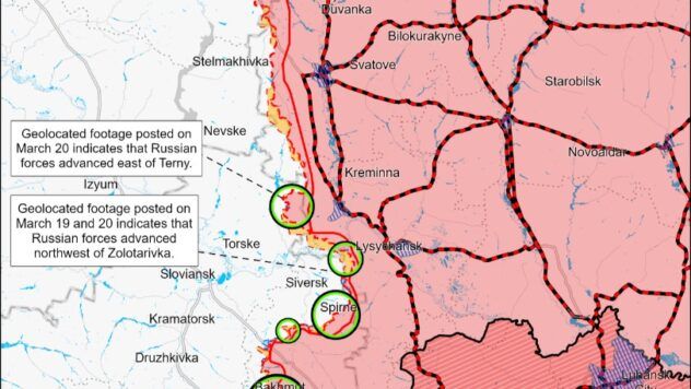 карта на 25 березня