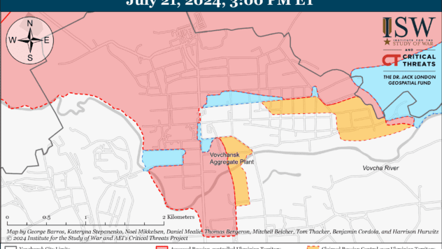 Карта бойових дій на 21 липня 2024