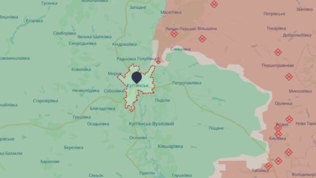 Купянськ карта