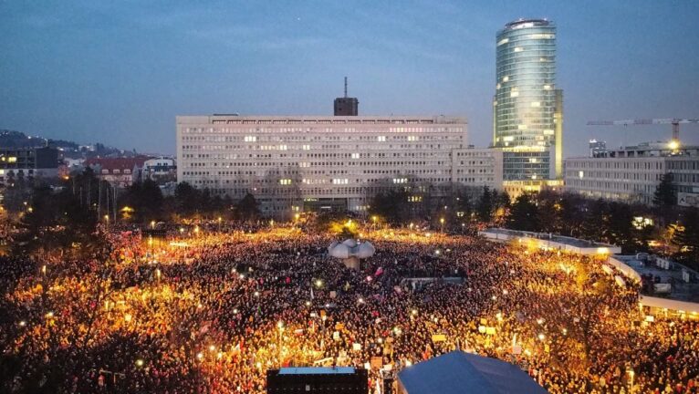 протести у словаччині