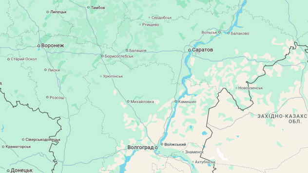 Сизрань Самарської області РФ на карті