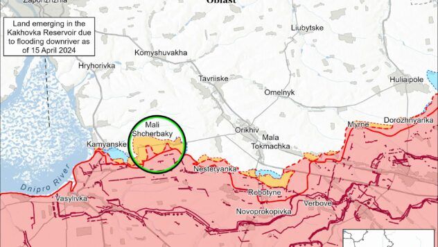 Карта бойових дій на 22 березня 2025