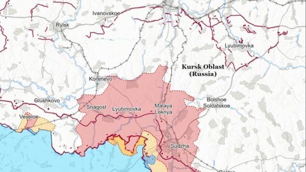 Карта бойових дій на 22 березня 2025