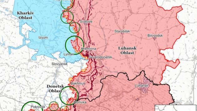 Карта бойових дій на 7 квітня 2025
