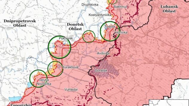 Карта бойових дій на 11 квітня 2025