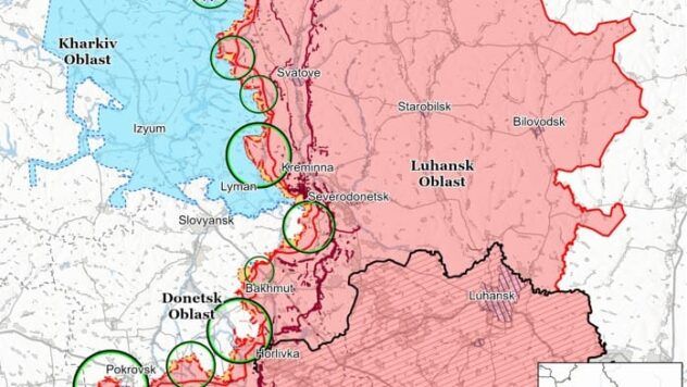 Карта бойових дій на 11 квітня 2025