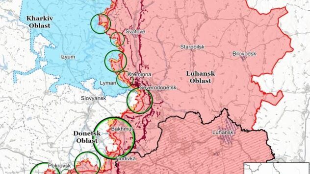 Карта бойових дій на 12 квітня 2025