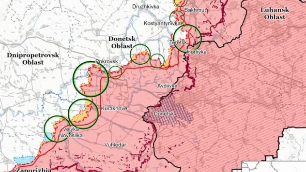 Карта бойових дій на 12 квітня 2025