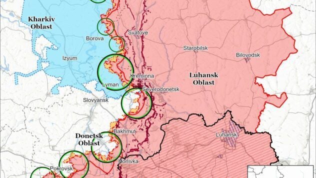 Карта бойових дій на 19 июля 2025