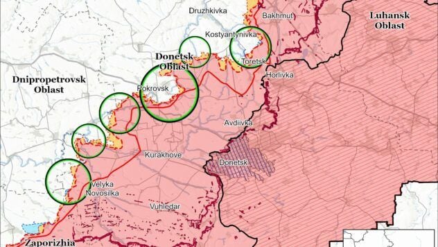 Карта бойових дій на 19 июля 2025