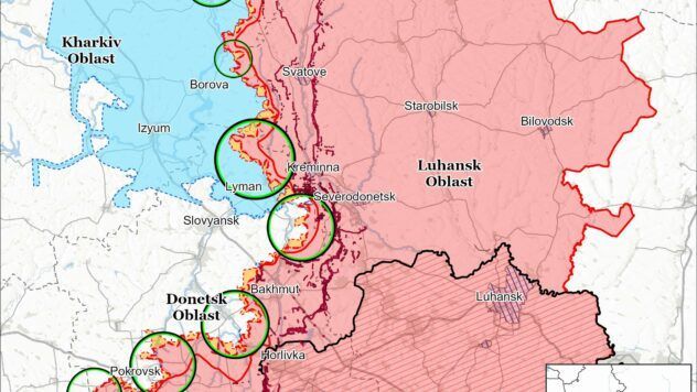 Карта бойових дій на 23 липня 2025