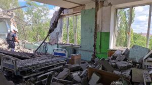 попадання в медустанову Харкова