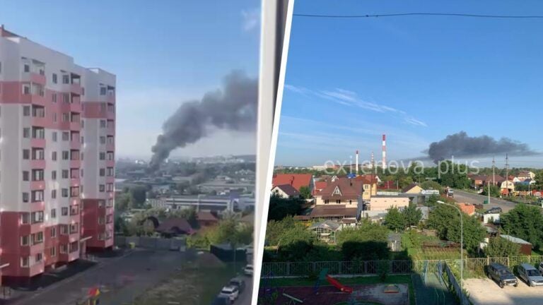 завод у Пензі горить