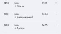 Скрин: Табло УЗ