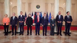 Зеленський, Трамп, лідери ЄС