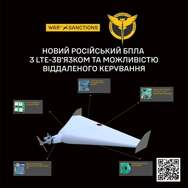 РФ застосовує на фронті новий дрон з LTE-зв’язком та віддаленим керуванням — ГУР Фото 1 РФ застосовує БпЛА з LTE-зв'язком
