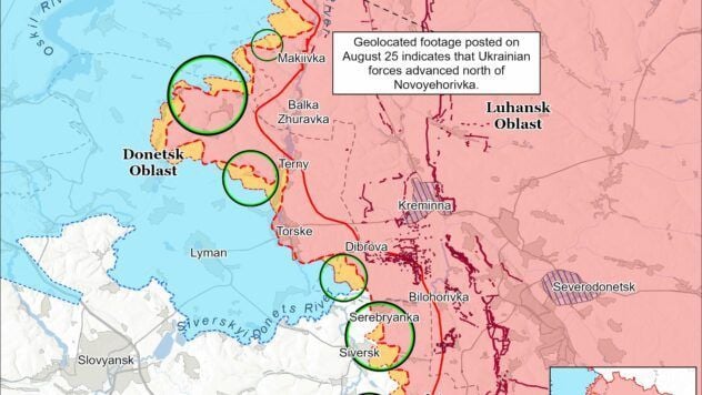 Карта бойових дій на 27 серпня 2025
