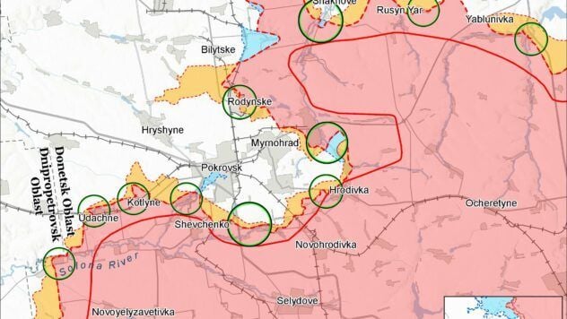 Карта бойових дій на 27 серпня 2025