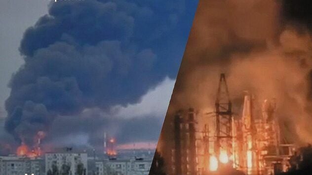 Уражено два НПЗ та склади у Росії: підтвердження Генштабу нічна атака на росію 28 серпня