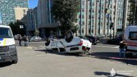 ДТП у Києві сьогодні, 29 серпня, по вул. Малевича та Короленківської з авто поліції