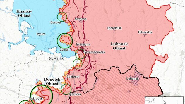 Карта бойових дій на 30 серпня 2025
