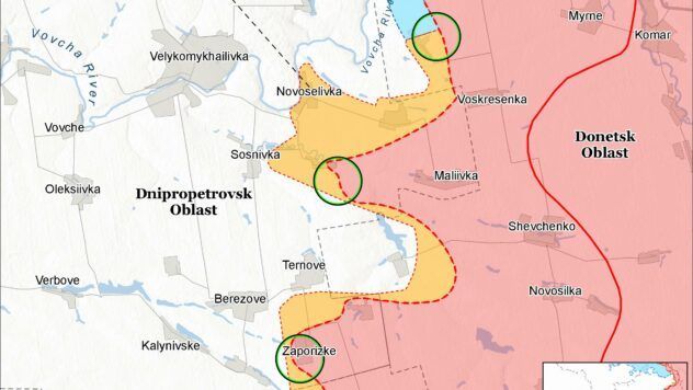 Карта бойових дій на 30 серпня 2025