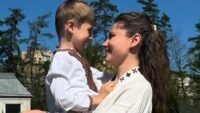 Антоніна Хижняк із сином