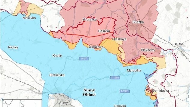Карта бойових дій на 9 вересня 2025