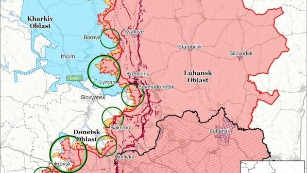 Карта бойових дій на 9 вересня 2025