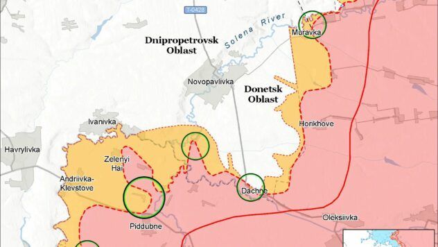 Карта бойових дій на 10 вересня 2025