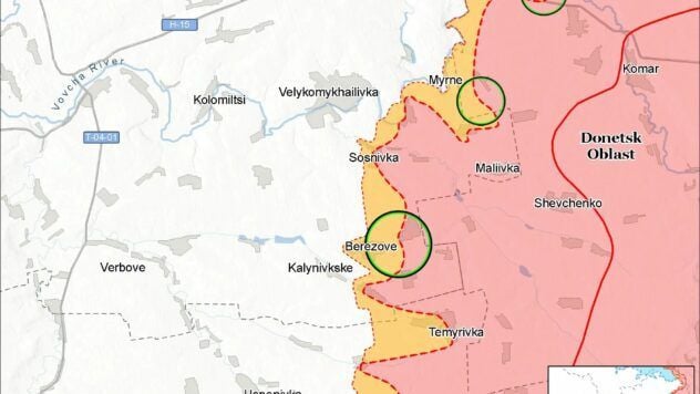 Карта бойових дій на 19 сентября 2025