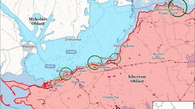 Карта бойових дій на 19 сентября 2025