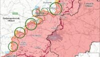 Карта бойових дій на 19 сентября 2025