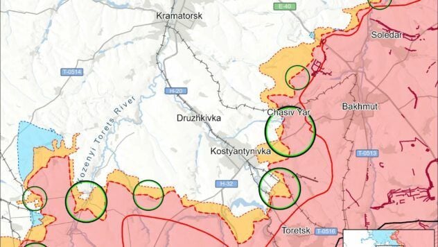 Карта бойових дій на 19 сентября 2025