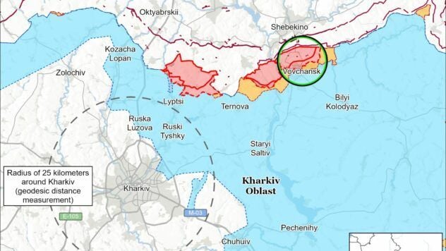 Карта бойових дій на 22 сентября 2025