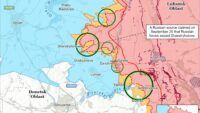 Карта бойових дій на 22 сентября 2025