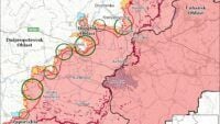 Карта бойових дій на 24 сентября 2025